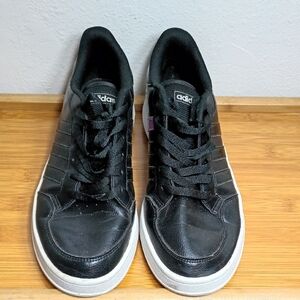 Adidas Men's Black and White Sneakers